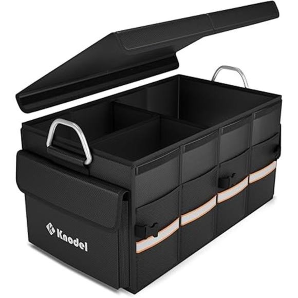 Car Trunk Organizer, Trunk Organizer With Lid, Heavy Duty Collapsible Trunk - Picture 7 of 7